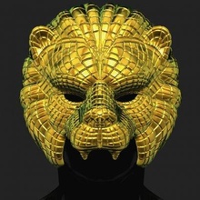 calamar juego VIP león máscara impresión Listo 3d modelo blackstar90 3d print model - Mito3D