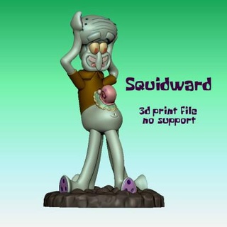 squidward - 3d print model giordanobruno 3d print model - Mito3D