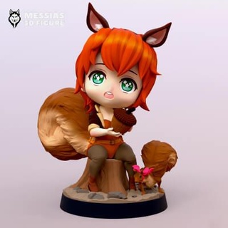squirrel girl chibi - 3d print model m2so 3d print model - Mito3D