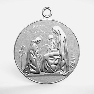 st Catherine siena Medaille chtazi 3d print model - Mito3D