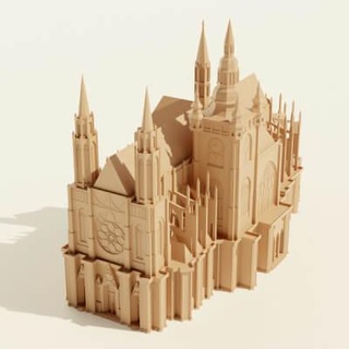 st vitus cathedral - 3d print model leonte 3d print model - Mito3D