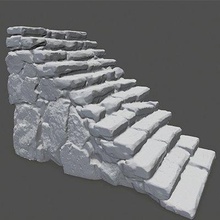 stairs - print ready 3d model icekazim 3d print model - Mito3D