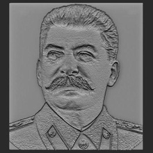 Stalin Rahatlama Yazdır hazır 3d model elit modelcilik 3d print model - Mito3D