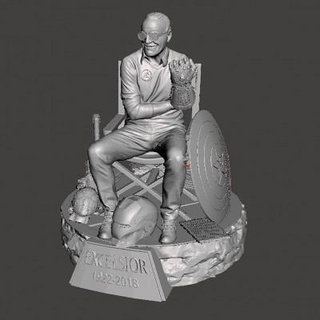 Stan Lee estátua henna extra 3d print model - Mito3D