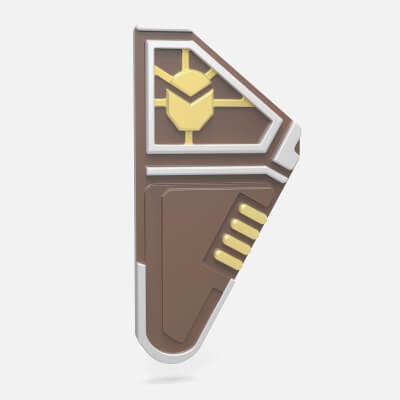 star lord communicator badge - 3d print model by 3dsldworks 3d print model - Mito3D