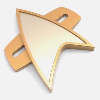 star trek badge voyager 3dsldworks 3d print model - Mito3D