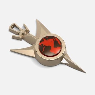 étoile randonnée Découverte terran Empire badge 3dsldworks 3d print model - Mito3D
