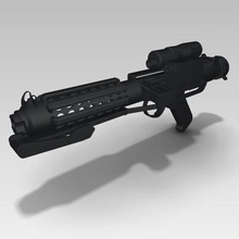 Estrela guerras 11 blaster impressão pronto 3d modelo 3d print model - Mito3D