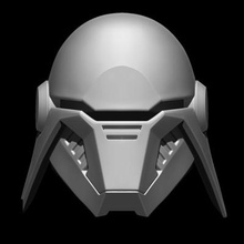 Estrela guerras Jedi caído ordem irmã capacete impressão pronto 3d modelo 3d print model - Mito3D