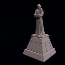 star wars jedi temple statue - print ready 3d model thomas 125 3d print model - Mito3D