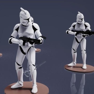 star wars legion clone trooper pack 2 - 3d print model thomas 125 3d print model - Mito3D
