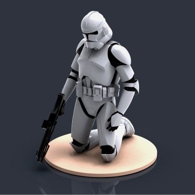 star savaşlar lejyon klon askerler Thomas 125 3D print model - Mito3D