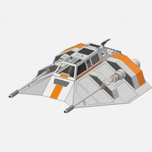 star wars snowspeeder - print ready 3d model adyleon 3d print model - Mito3D