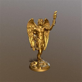 estátua arcanjo Uriel 3d impressão adminpievejumps 3d print model - Mito3D