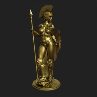 Statue griechisch Göttin Athena 3d drucken Modell adminpievejumps 3d print model - Mito3D