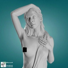 statue woman naked - print ready 3d model mapluseme 3d print model - Mito3D