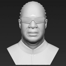 stevie wonder bust print ready 3d model here printing current size 5 cm height but you free scale it zip file contains obj stl created zbrushif have any questions please don't hesitate contact me respond asap encourage check my other celebrity models 3d print model - Mito3D