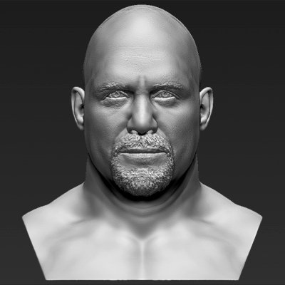 stone cold steve austin busto pronti per la stampa del modello 3d qui di corrente misura 5 cm altezza, ma è libero scala il file zip contiene obj, stl creato zbrush 3D print model - Mito3D