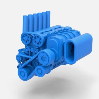 straight six motor 1 25 3d Yazdır model Cosplayitemsrock 3d print model - Mito3D