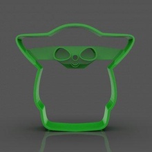 stylized baby yoda cookie cutter print ready 3d model 3d print model - Mito3D