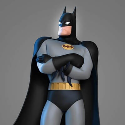 stylized batman - 3d print model by sinh nguyen 3d print model - Mito3D