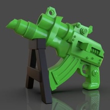 stilize sci fi tabanca Yazdır hazır 3d model Paburoviii 3d print model - Mito3D