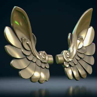 stylized wings skazok 3d print model - Mito3D