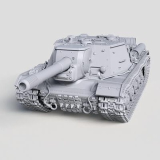 su-152 artillery 3d print model zenislew 3d print model - Mito3D