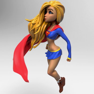 Süper kız Yazdır hazır 3d model 3D print model - Mito3D