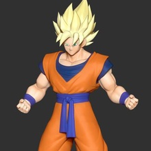 super saiyan goku free print ready 3d model thank you so much your interest my store hope deep thanks enjoy iti have divided individual parts make easy printing - obj stl files zbrush original ztl zpr customize like 3d print model - Mito3D