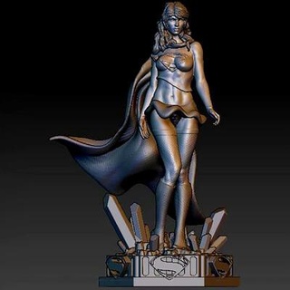 supergirl figure - 3d print model 3dmodeldesigner 3d print model - Mito3D
