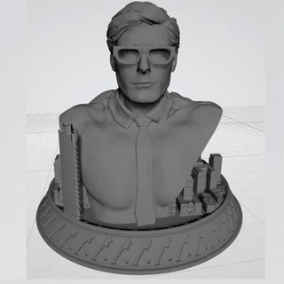 Süpermen Clark Kent 3d Yazdır model 3dmodeldesigner 3d print model - Mito3D