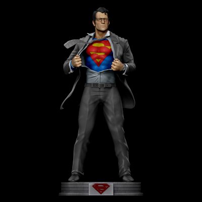 superhombre Clark Kent miniaturas 3d impresión modelo cheriloyet 3D print model - Mito3D