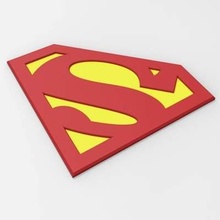 superman emblem print ready 3d model 3d print model - Mito3D