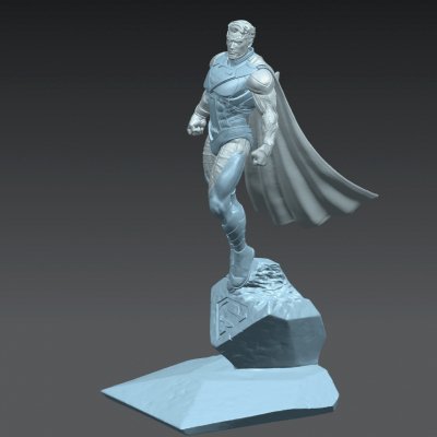 Superman miniature 3d impression modèle chériloyet 3D print model - Mito3D