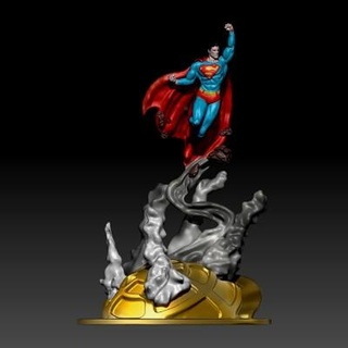 Super homen estátuas 3d impressão modelo 3dprintingdesigner 3d print model - Mito3D