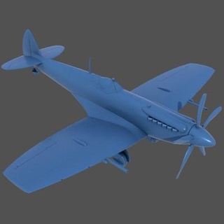 supermarine spitfire mk xii 1 48 scale carlo cestra 3d print model - Mito3D