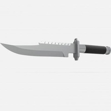 supervivencia cuchillo ls 1 película comando 1985 impresión Listo 3d modelo cosplayitemsrock 3d print model - Mito3D