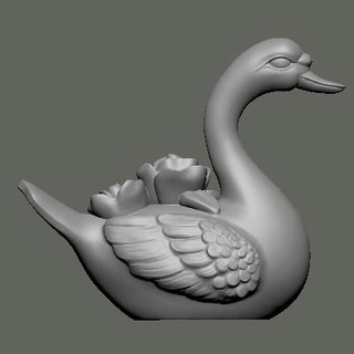 cisne pájaro gratis 3d impresión modelo emir20 3d print model - Mito3D