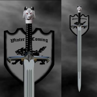 espada juego tronos Jon snow Talla 120 cm 47 pulgada 3d impresión modelo cody3d 3d print model - Mito3D