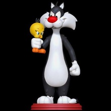 Sylvester Halten Tweety Looney Melodie drucken bereit 3d Modell dummes Spielzeug 3d print model - Mito3D