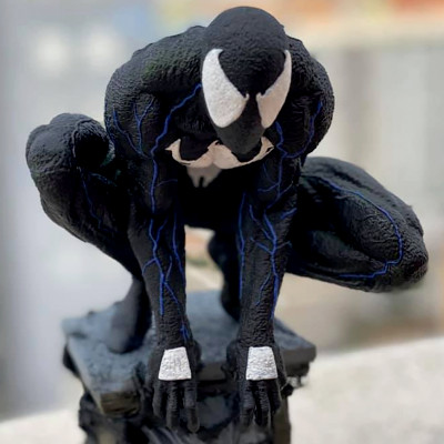 symbiote spiderman statue 3dprintmodel9x 3D print model - Mito3D