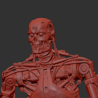 800 Terminator Detail 3d drucken Modell skynet 2029 3D print model - Mito3D