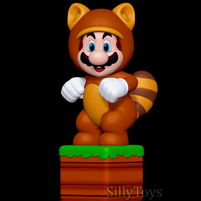 Tanooki Mario dummes Spielzeug 3D print model - Mito3D