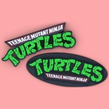 Teenager Mutant Ninja Schildkröten Logo druckbar drucken bereit 3d Modell 3d print model - Mito3D