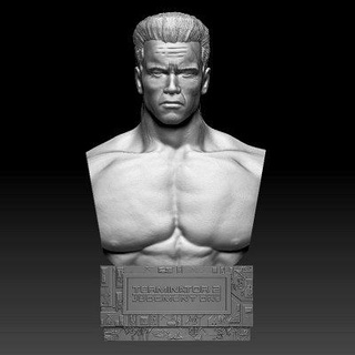 terminator 2 judgment day 1991 bust andreyad77 3d print model - Mito3D