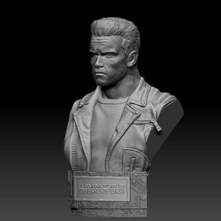 terminator 2 judgment day bust andreyad77 3d print model - Mito3D