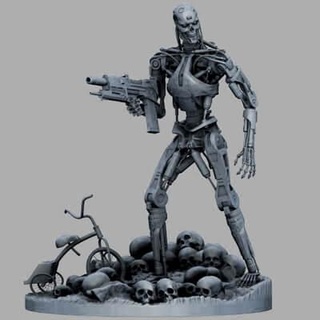 Terminator 800 Endoskelett Requisit t2 v2 Detail 3d drucken Modell skynet 2029 3d print model - Mito3D