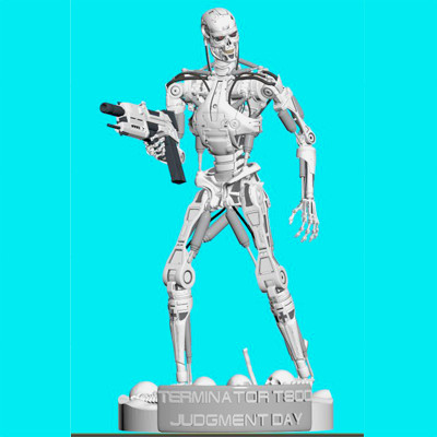 terminator t-800 endoskeleton t2 skynet-2029 3D print model - Mito3D
