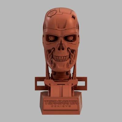 terminatore t 800 genisys cranio fallimento v2 3d stampa modello by john 3d print model - Mito3D